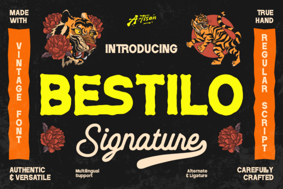 Bestilo Signature Duo: Bold Vintage Meets Handwritten Charm