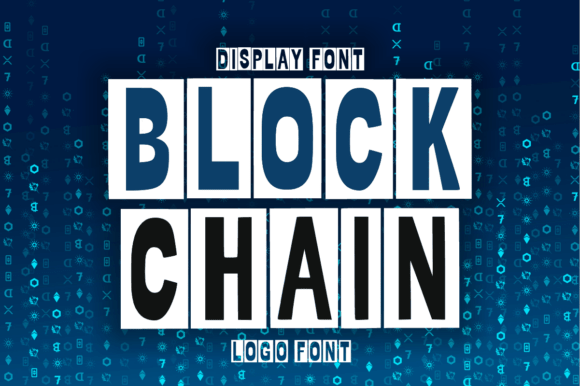 Blockchain: A Modern Display Font for Tech Creators