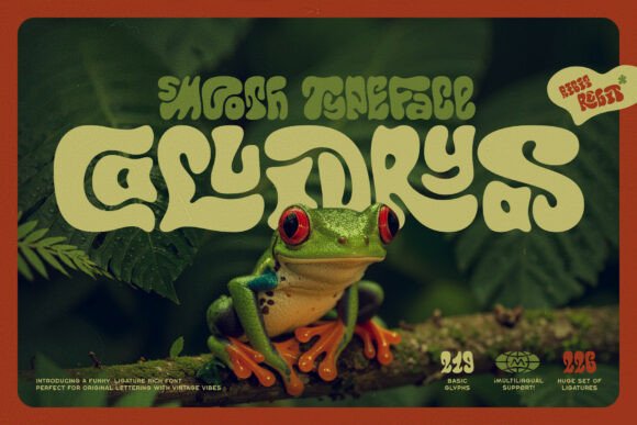 Callidryas: The Groovy Vintage Typeface Redefining Modern Brand Identity