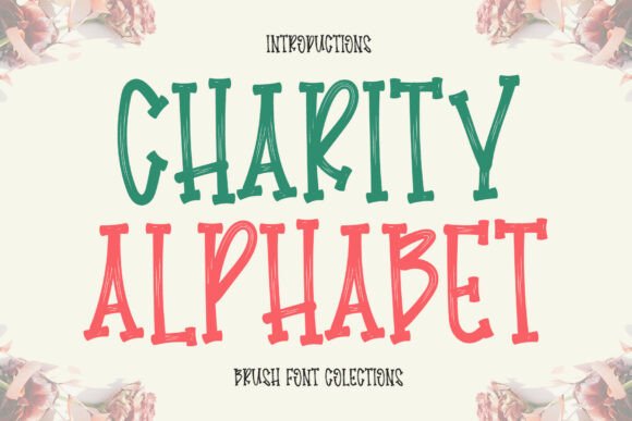 Charity Alphabet: A Bold, Hand-Painted Display Font