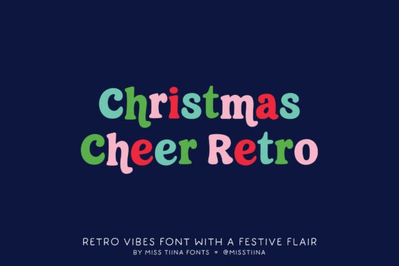 Christmas Cheer Retro: A Bold Serif for Vintage Holiday Magic