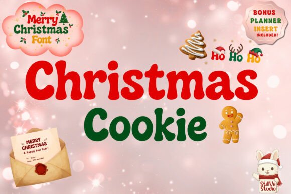 Christmas Cookie: A Groovy Bubble Font for the Holidays