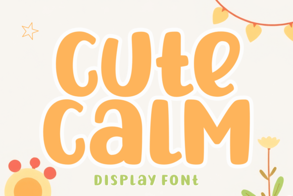 Cute Calm: A Bold, Whimsical Display Font