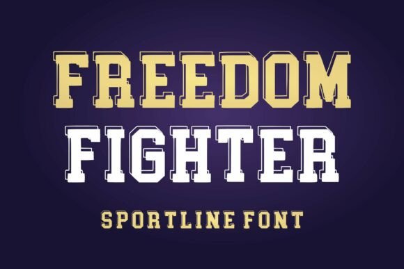 Freedom Fighter: Command the Field with Bold Typography