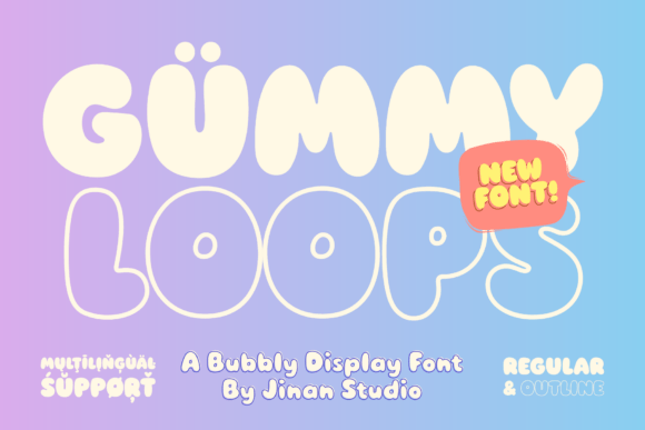 Gummy Loops: A Playful Display Font for Joyful Designs