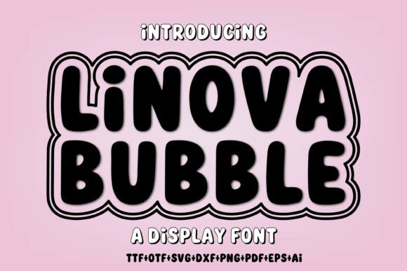 Linova Bubble: A Bold Typeface Redefining Playful Design in Modern Creativity