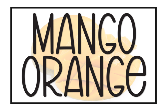 Mango Orange: A Handwritten Display Font for Modern Connection