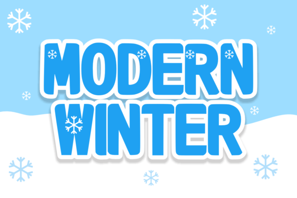 Modern Winter: A Bold Frosty Display Typeface