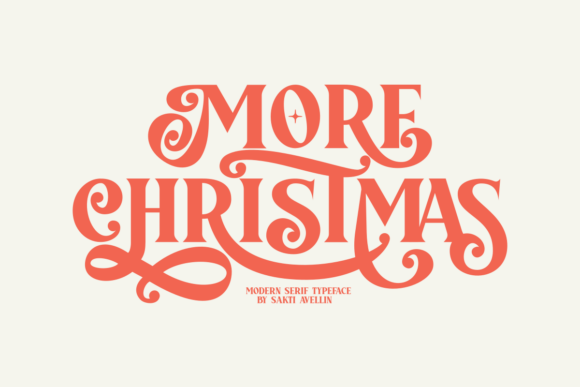 More Christmas Font: A Festive Typeface That Captivates and Charms
