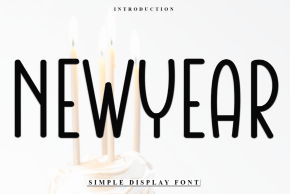 Newyear: A Festive Typeface for Holiday Designs