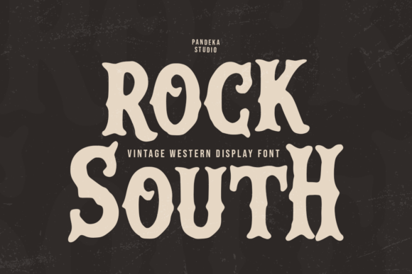 Rock South: A Vintage Western Font for Bold, Authentic Design Projects