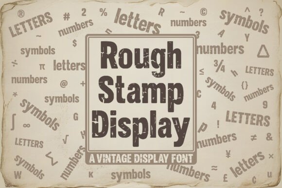 Rough Stamp Display: The Ultimate Vintage Typeface