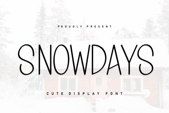 Snowdays: A Handwritten Display Font for Authentic Design