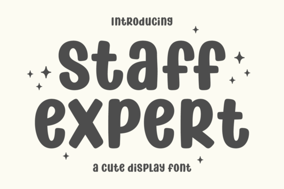 Staff Expert: A Playful Display Font for Warmth and Holiday Spirit