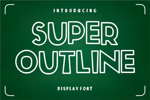 Super Outline: The Perfect Font for Festive and Joyful Branding