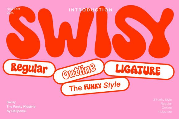 Swisy: A Funky Display Font for Playful Design Projects