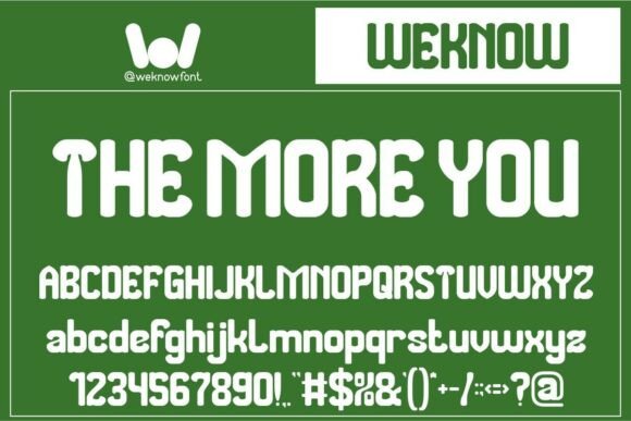 The More You: A Dynamic Typeface for Modern Branding