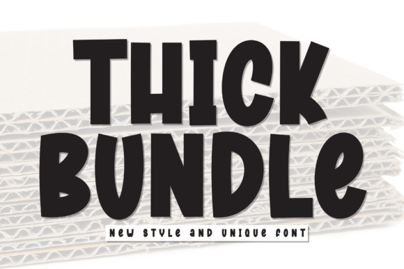 Thick Bundle: A Bold, Playful Font for High-Impact Design Projects