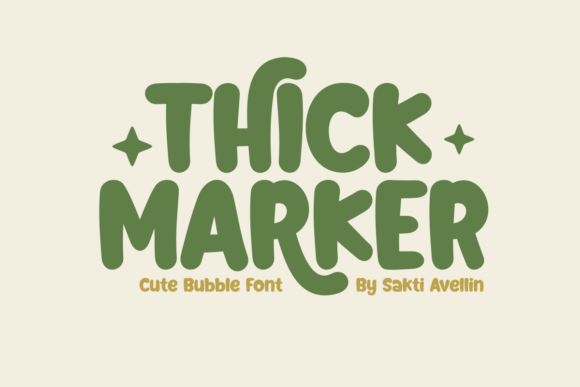 Thick Marker: The Ultimate Guide to a Playful Bubble-Typeface