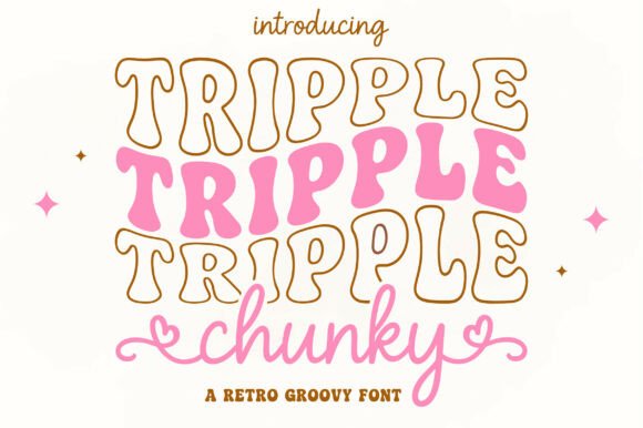Tripple Chunky Duo: A Playful Font Pairing for Creative Designs