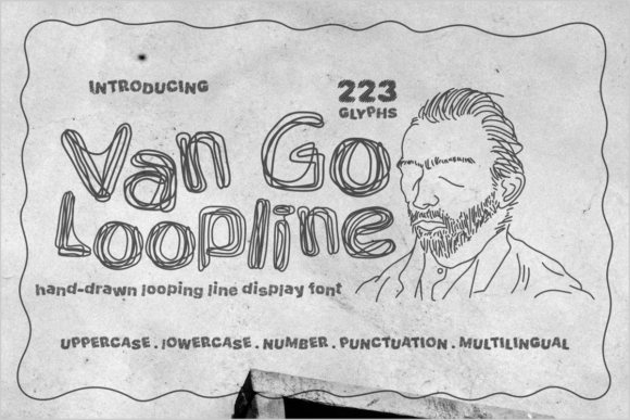 Van Go Loopline: The Handcrafted Display Font for Bold Creative Statements