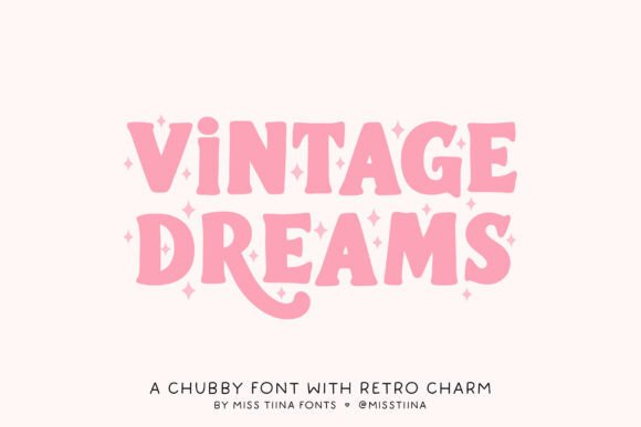 Vintage Dreams: A Groovy Retro Typeface